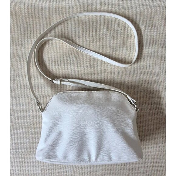 Nine West Coquette Mini Small Crossbody White with Front Bow Adjustable Straps - Picture 8 of 10